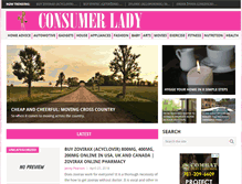 Tablet Screenshot of consumerlady.com